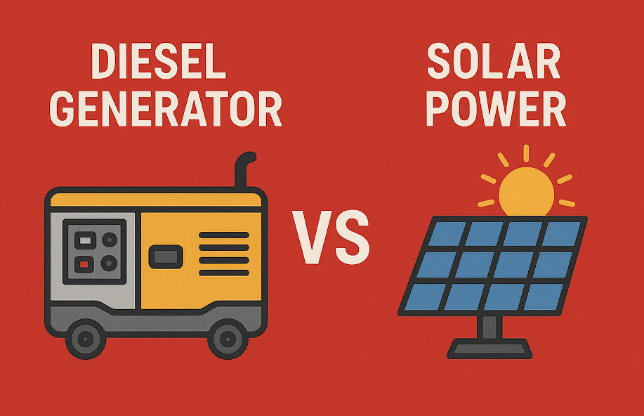 Diesel Generator vs Solar Power: Which Is Better for Your Business?