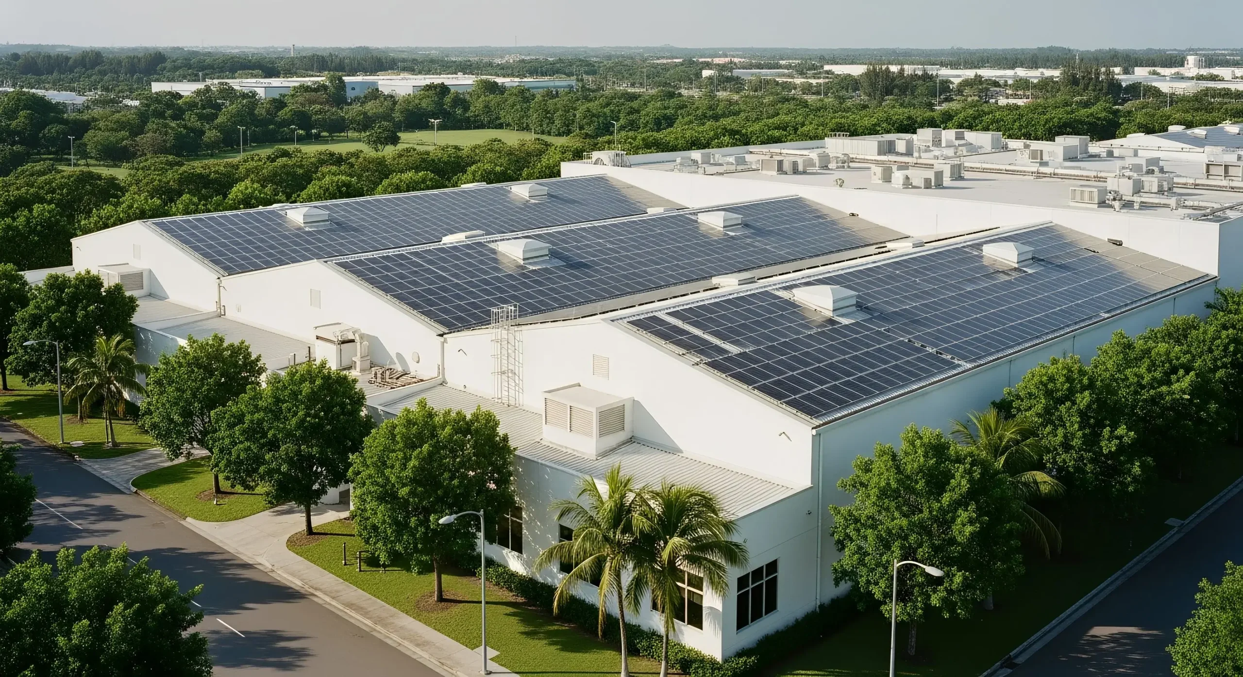 Rooftop solar installation pic