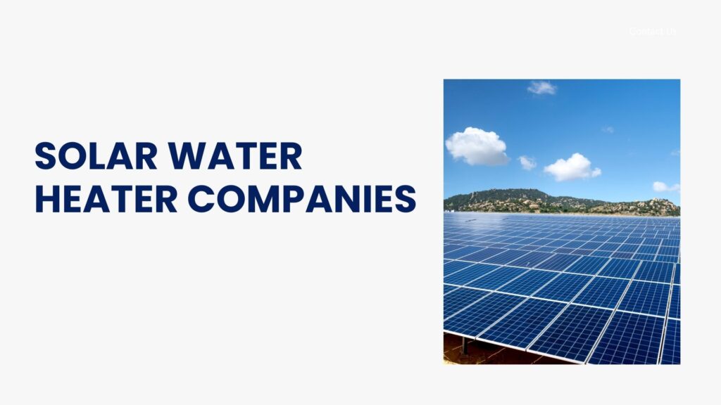 Solar Water Heater Companies pic
